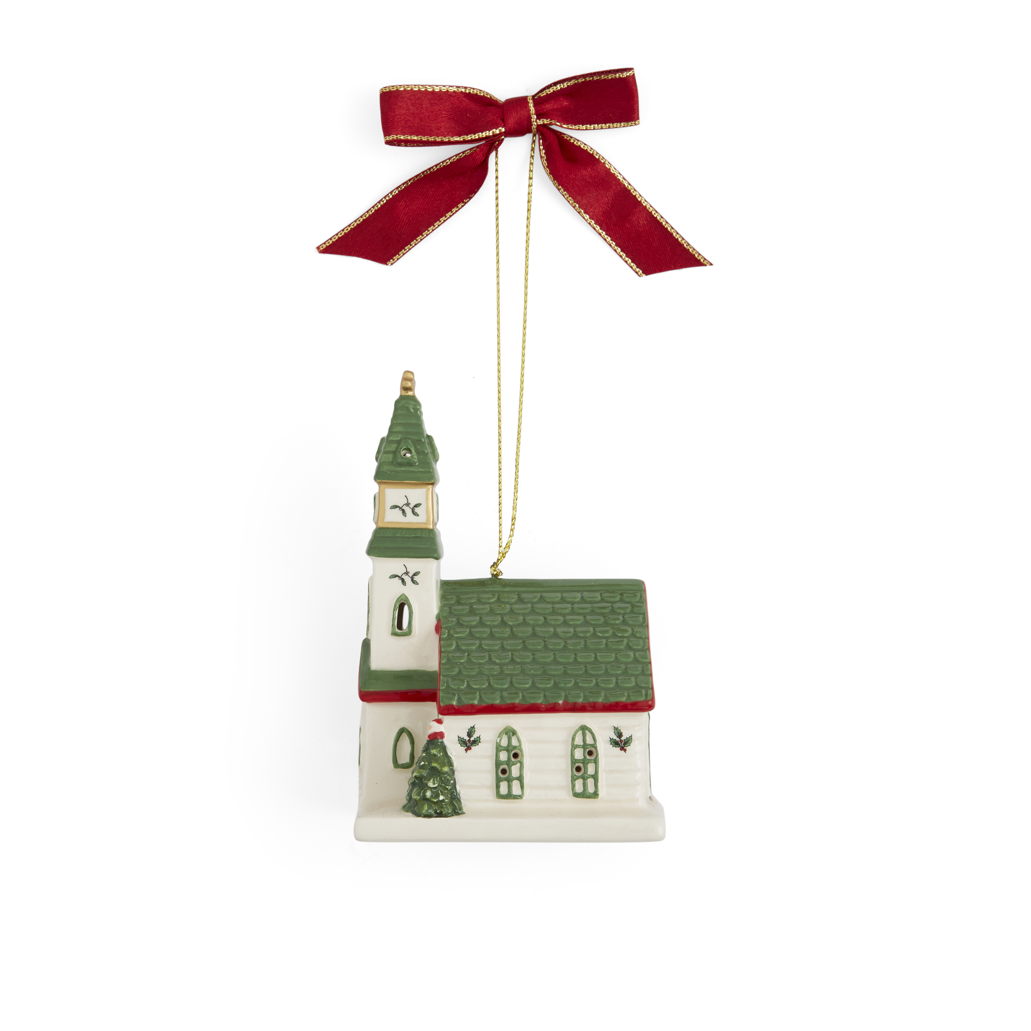 Christmas Village Church LED Ornament image number null